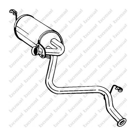 Koncový tlmič výfuku BOSAL 210-841