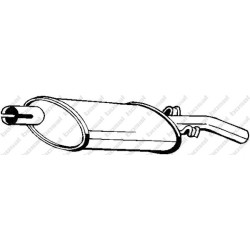Koncový tlmič výfuku BOSAL 200-397