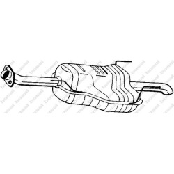 Koncový tlmič výfuku BOSAL 185-633