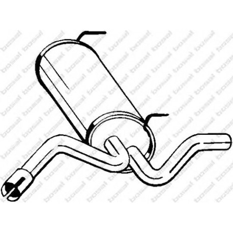 Koncový tlmič výfuku BOSAL 185-325