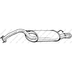 Koncový tlmič výfuku BOSAL 165-261