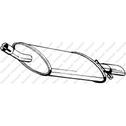 Koncový tlmič výfuku BOSAL 154-975