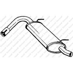Koncový tlmič výfuku BOSAL 148-135