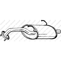 Koncový tlmič výfuku BOSAL 142-701