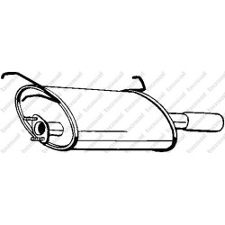 Koncový tlmič výfuku BOSAL 142-699