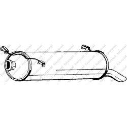 Koncový tlmič výfuku BOSAL 135-657