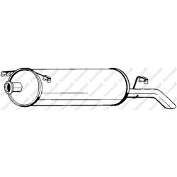 Koncový tlmič výfuku BOSAL 135-029