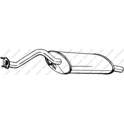 Koncový tlmič výfuku BOSAL 115-503