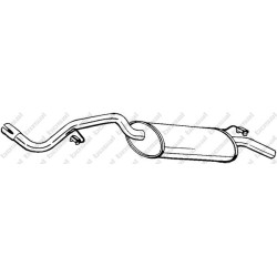 Koncový tlmič výfuku BOSAL 115-005