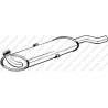 Koncový tlmič výfuku BOSAL 105-933