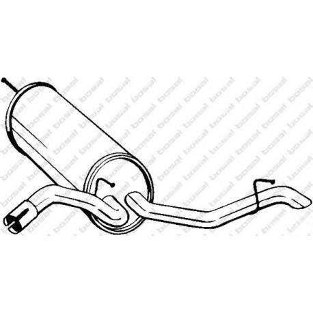 Koncový tlmič výfuku BOSAL 105-233