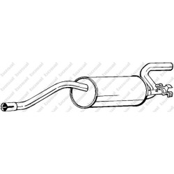 Koncový tlmič výfuku BOSAL 100-485