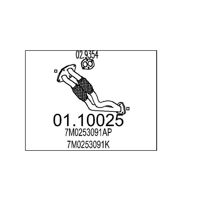 Výfukové potrubie MTS 01.10025
