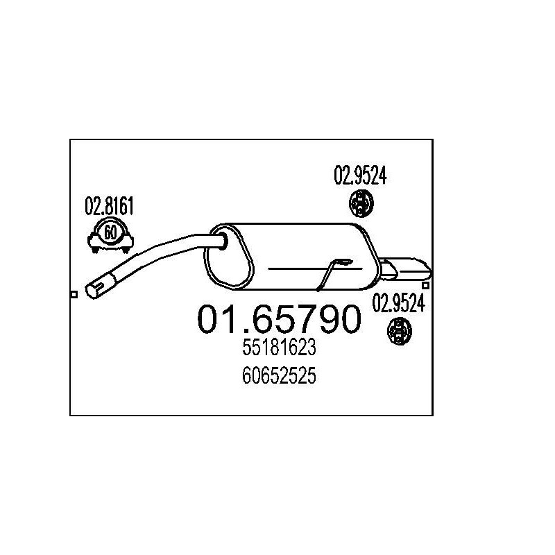 Koncový tlmic výfuku MTS 01.65790