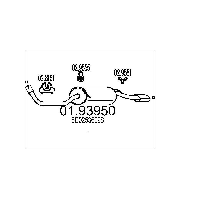 Koncový tlmic výfuku MTS 01.93870