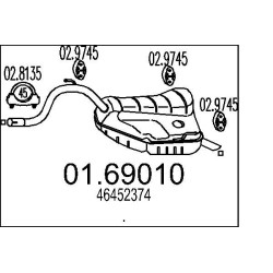 Koncový tlmic výfuku MTS 01.69010