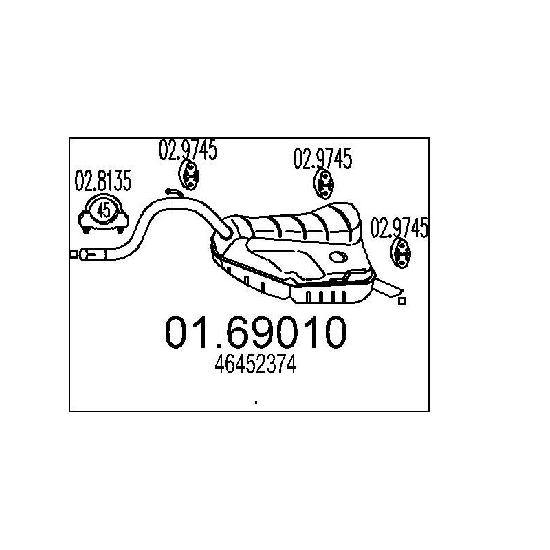 Koncový tlmic výfuku MTS 01.69010