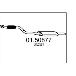 Stredný tlmic výfuku MTS 01.50877