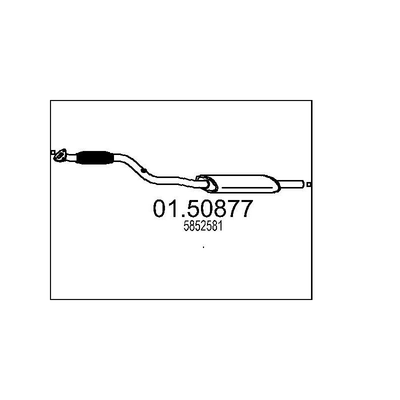 Stredný tlmic výfuku MTS 01.50877