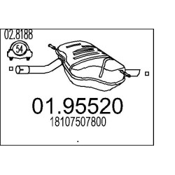 Koncový tlmic výfuku MTS 01.95490