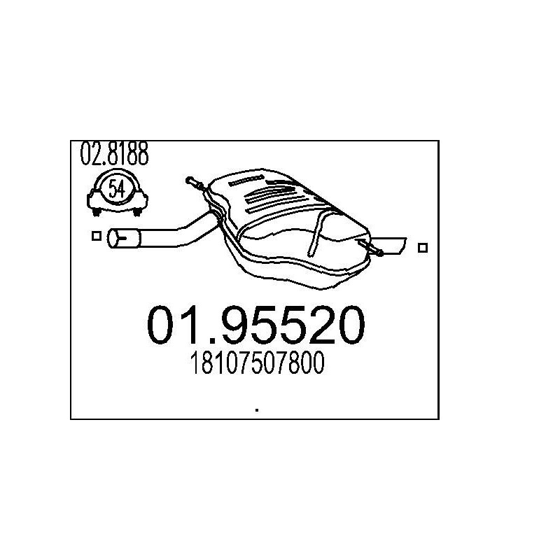 Koncový tlmic výfuku MTS 01.95490