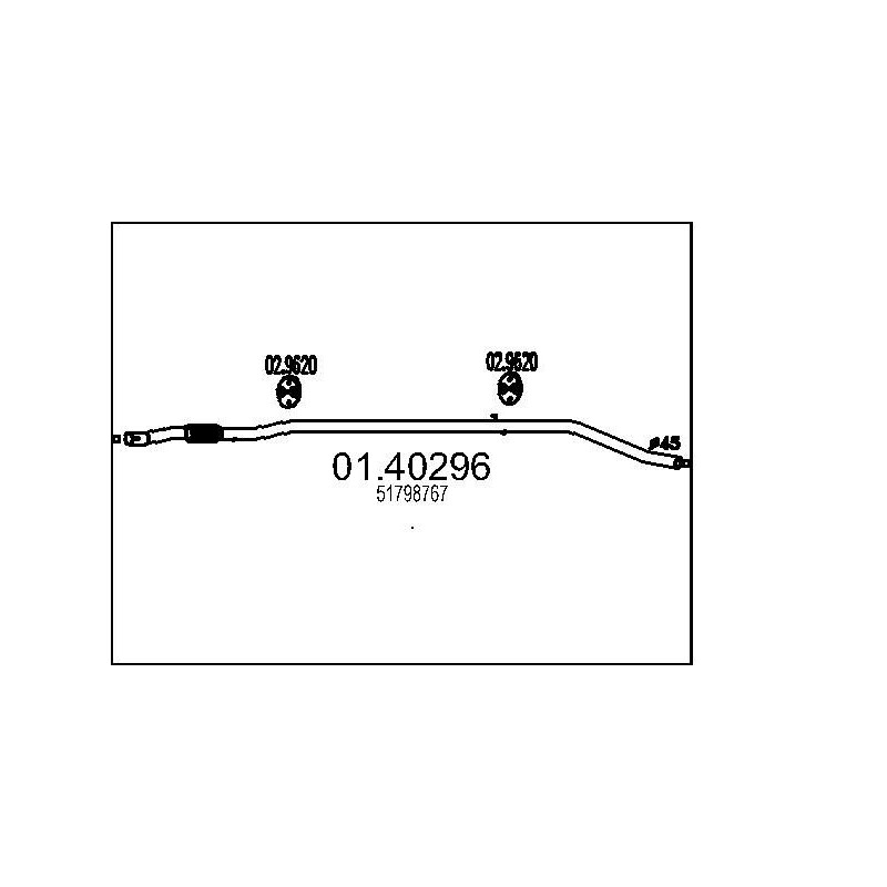 Výfukové potrubie MTS 01.40296