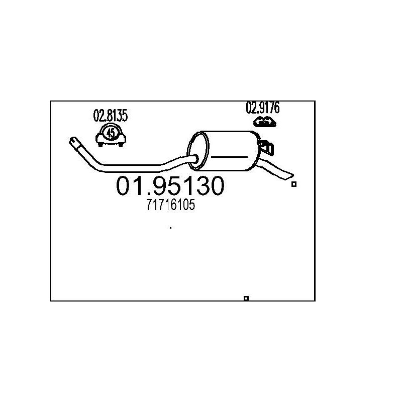 Koncový tlmic výfuku MTS 01.95050