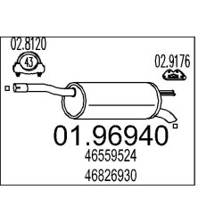 Koncový tlmic výfuku MTS 01.96830