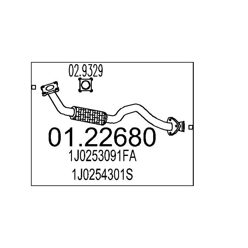 Výfukové potrubie MTS 01.22680