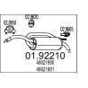 Koncový tlmic výfuku MTS 01.92190
