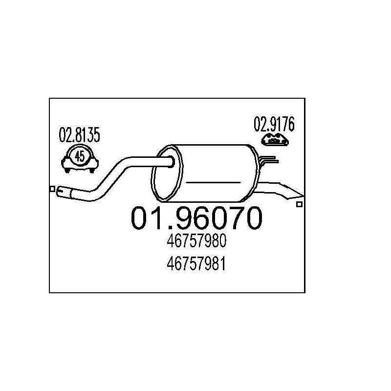 Koncový tlmic výfuku MTS 01.95930