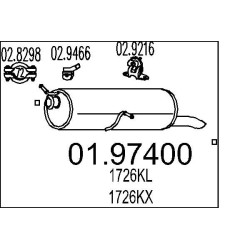 Koncový tlmic výfuku MTS 01.97340