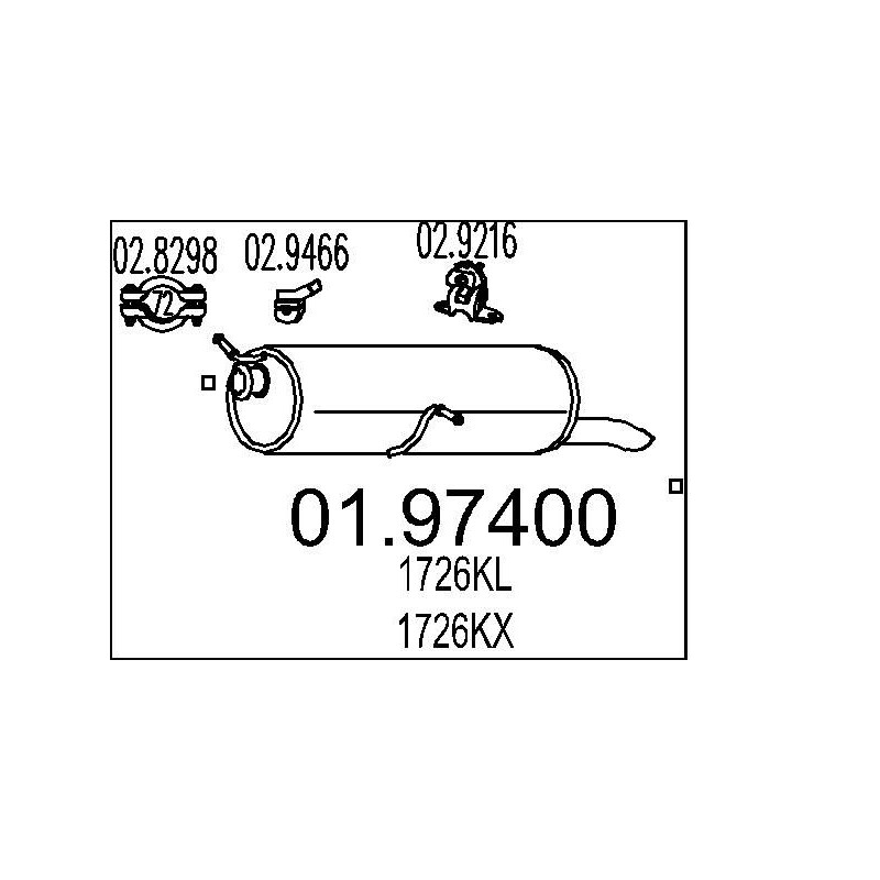 Koncový tlmic výfuku MTS 01.97340
