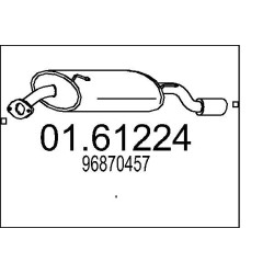 Koncový tlmic výfuku MTS 01.61224