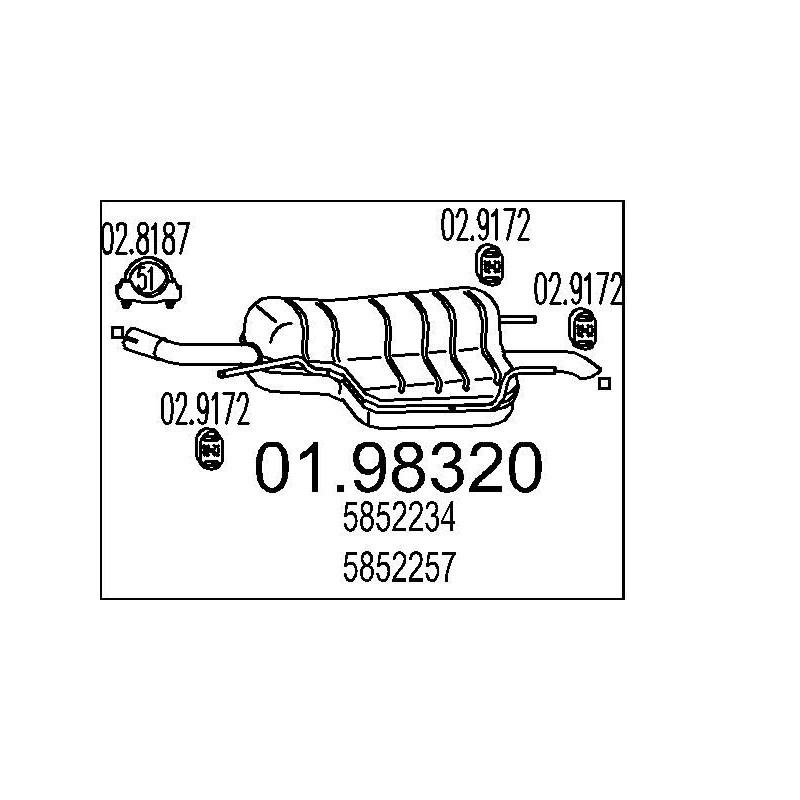 Koncový tlmic výfuku MTS 01.98300