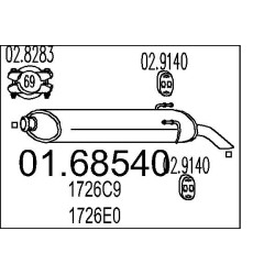 Koncový tlmic výfuku MTS 01.68540