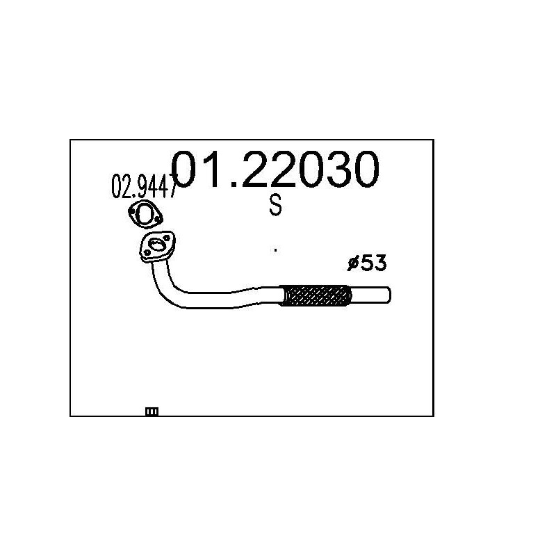 Výfukové potrubie MTS 01.22030