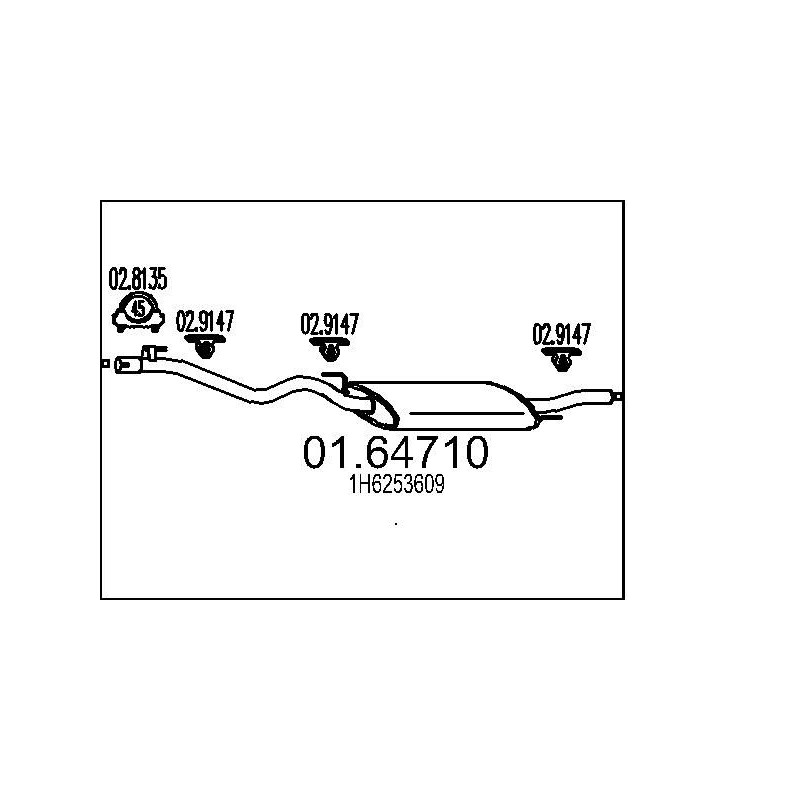 Koncový tlmic výfuku MTS 01.64710