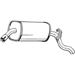 Koncový tlmič výfuku BOSAL 185-045