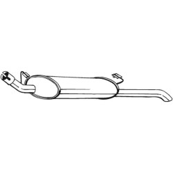 Koncový tlmič výfuku BOSAL 185-135