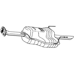 Koncový tlmič výfuku BOSAL 185-459