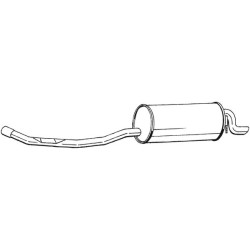Koncový tlmič výfuku BOSAL 283-139