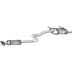 Koncový tlmič výfuku BOSAL 287-101