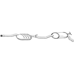 Koncový tlmič výfuku BOSAL 288-291