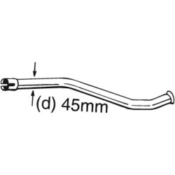 Opravné potrubie pre Katalyzátor BOSAL 889-150