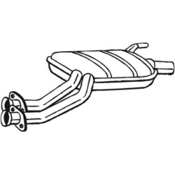 Stredný tlmič výfuku BOSAL 175-237