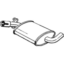 Stredný tlmič výfuku BOSAL 233-407