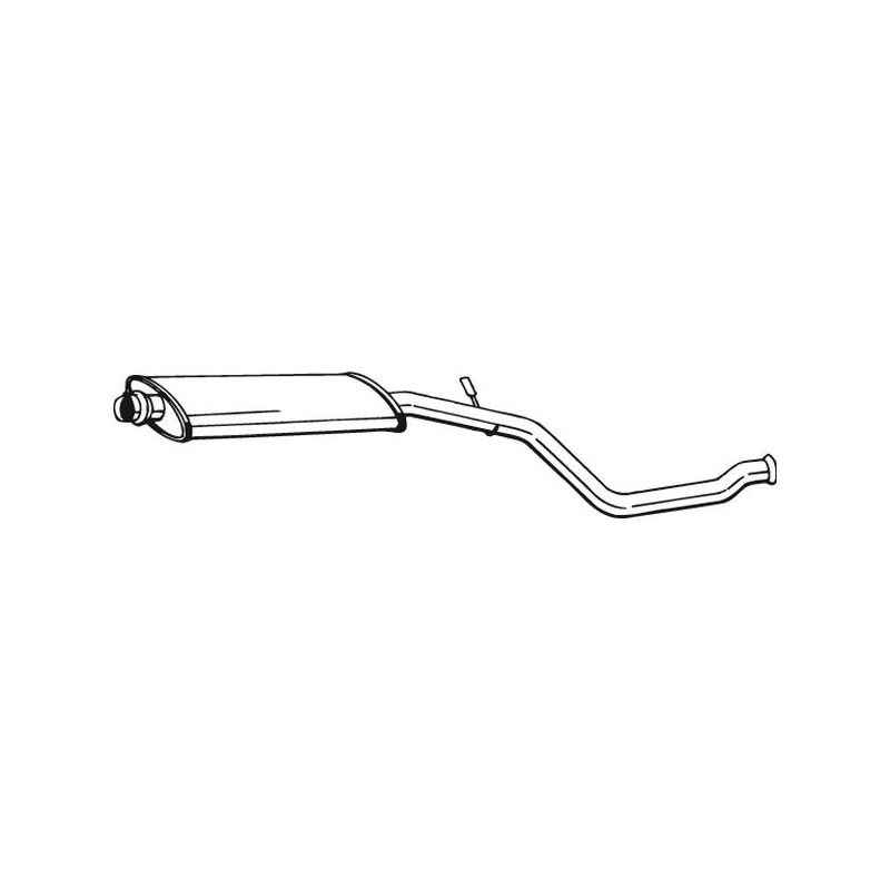 Stredný tlmič výfuku BOSAL 281-609