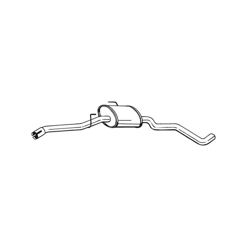 Stredný tlmič výfuku BOSAL 282-503