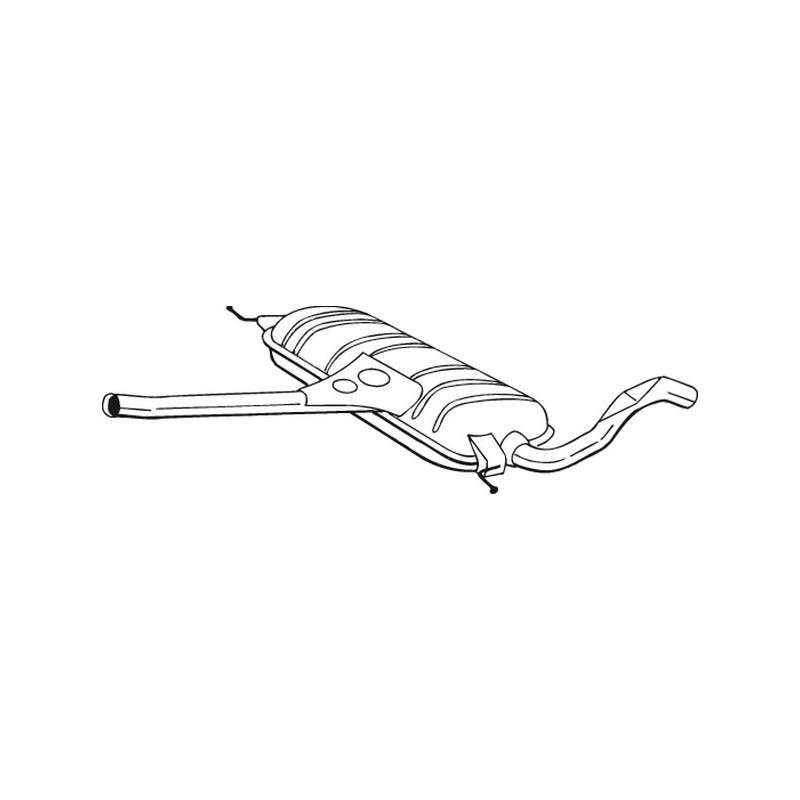Stredný tlmič výfuku BOSAL 282-563
